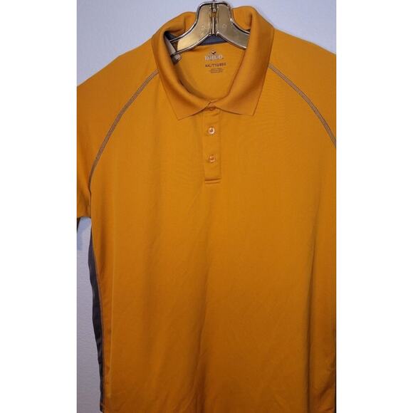 Red Head Brand Co Men’s Polo Shirt 2XL Yellow Gray Colorblock Outdoor Casual - Picture 4 of 5